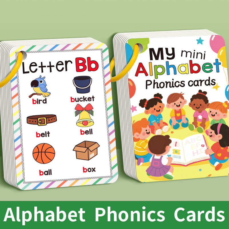 Flash Card Alphabet - 156 Words A-Z Learning Cards with