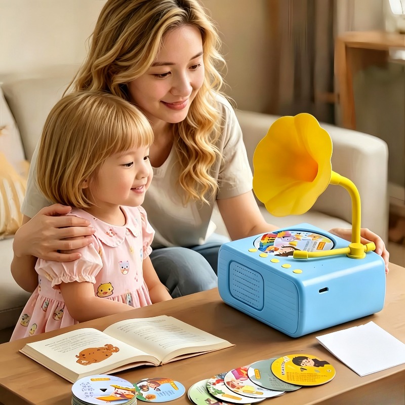 Kids Educational Reader - Kids Educational Phonograph Card Reader Early