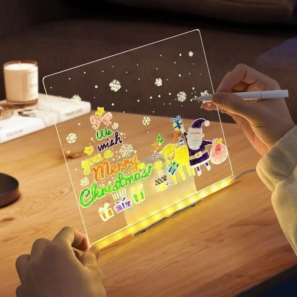 Kids Education Board - Magic Glow Kids Drawing Board: Reusable