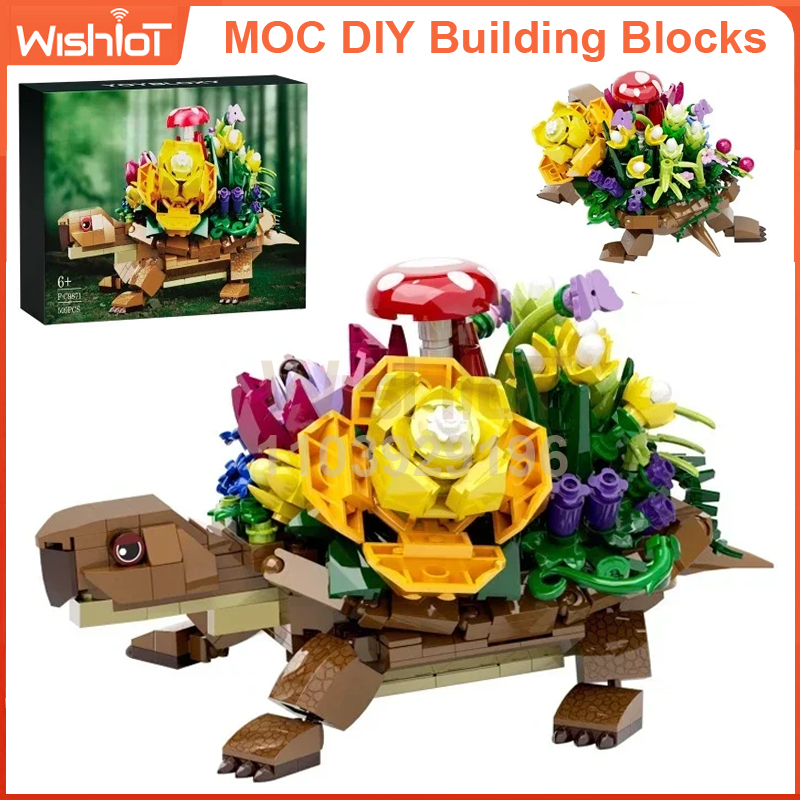 Kids Education Allowance - 509pcs Creative Turtle Planter Building Model