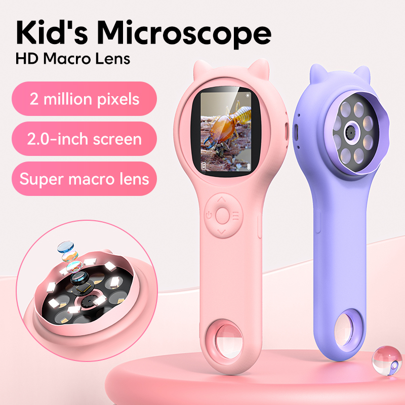 Kids Education World - Mini Kids Optical Microscope With Photo