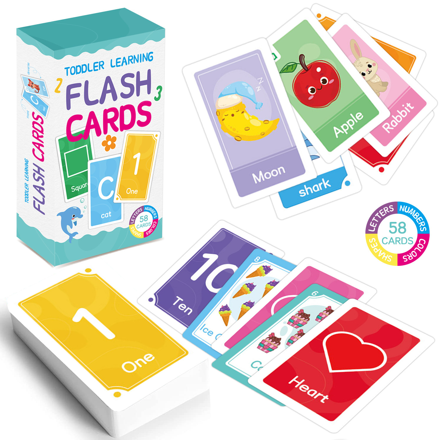 58 Pcs ABC Alphabet Flashcards - Flash Card Alphabet review and price