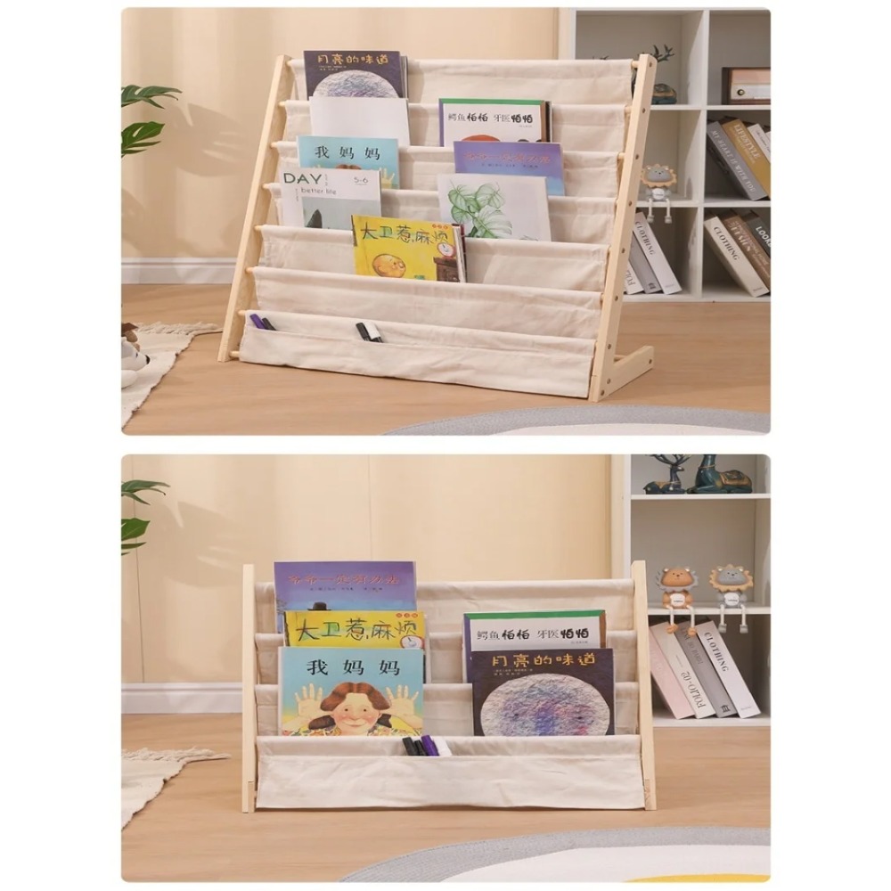 Wooden Bookshelf, Multi Layer  - Montessori Shelf Toy review and price