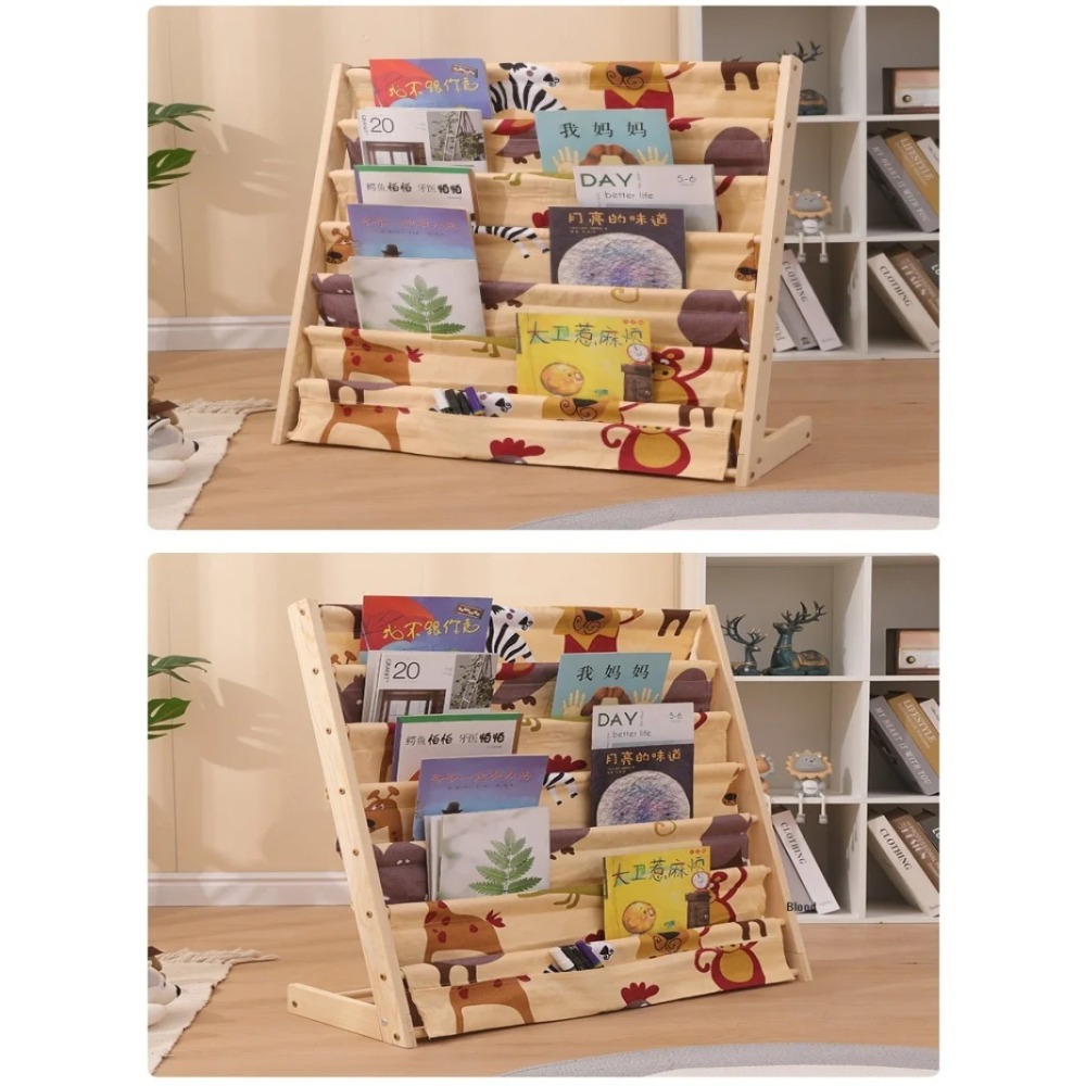 Wooden Bookshelf, Multi Layer  - Montessori Shelf Toy review and price
