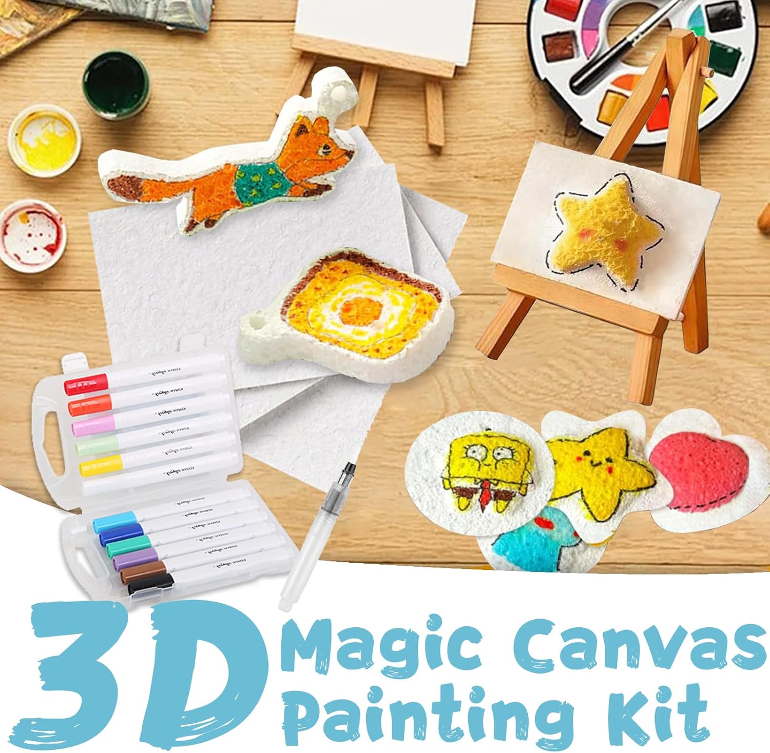 3D Puffy Foam Texture Painting - Kids Education Board review and price