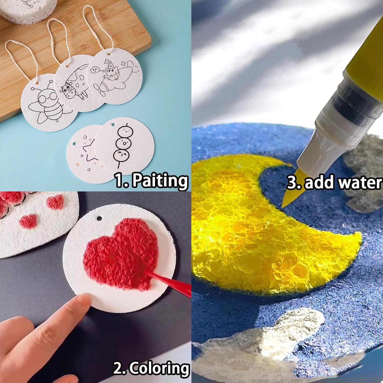 3D Puffy Foam Texture Painting - Kids Education Board review and price