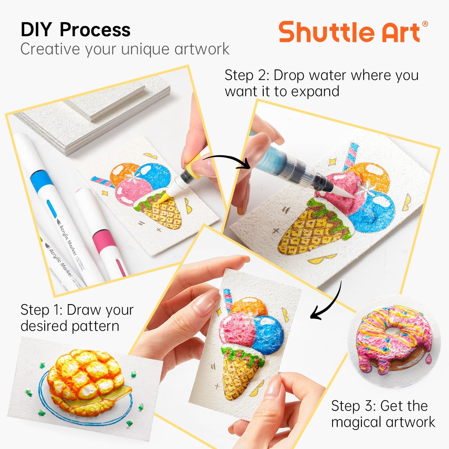 3D Puffy Foam Texture Painting - Kids Education Board review and price