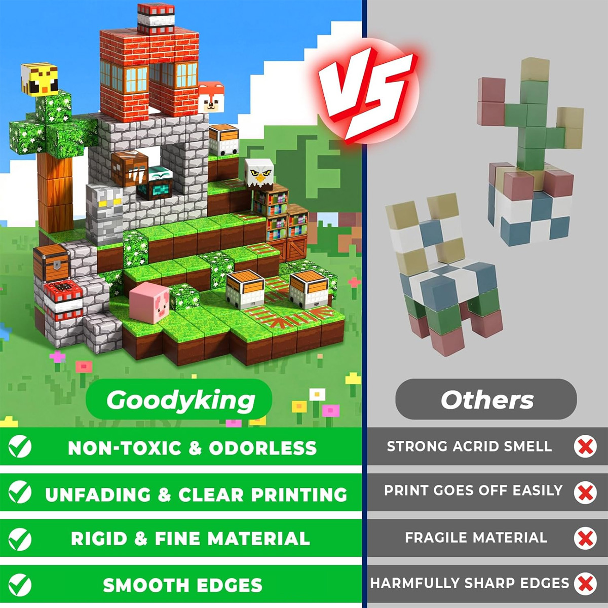 Magnetic Building Block Bricks - Kids Education World review and price