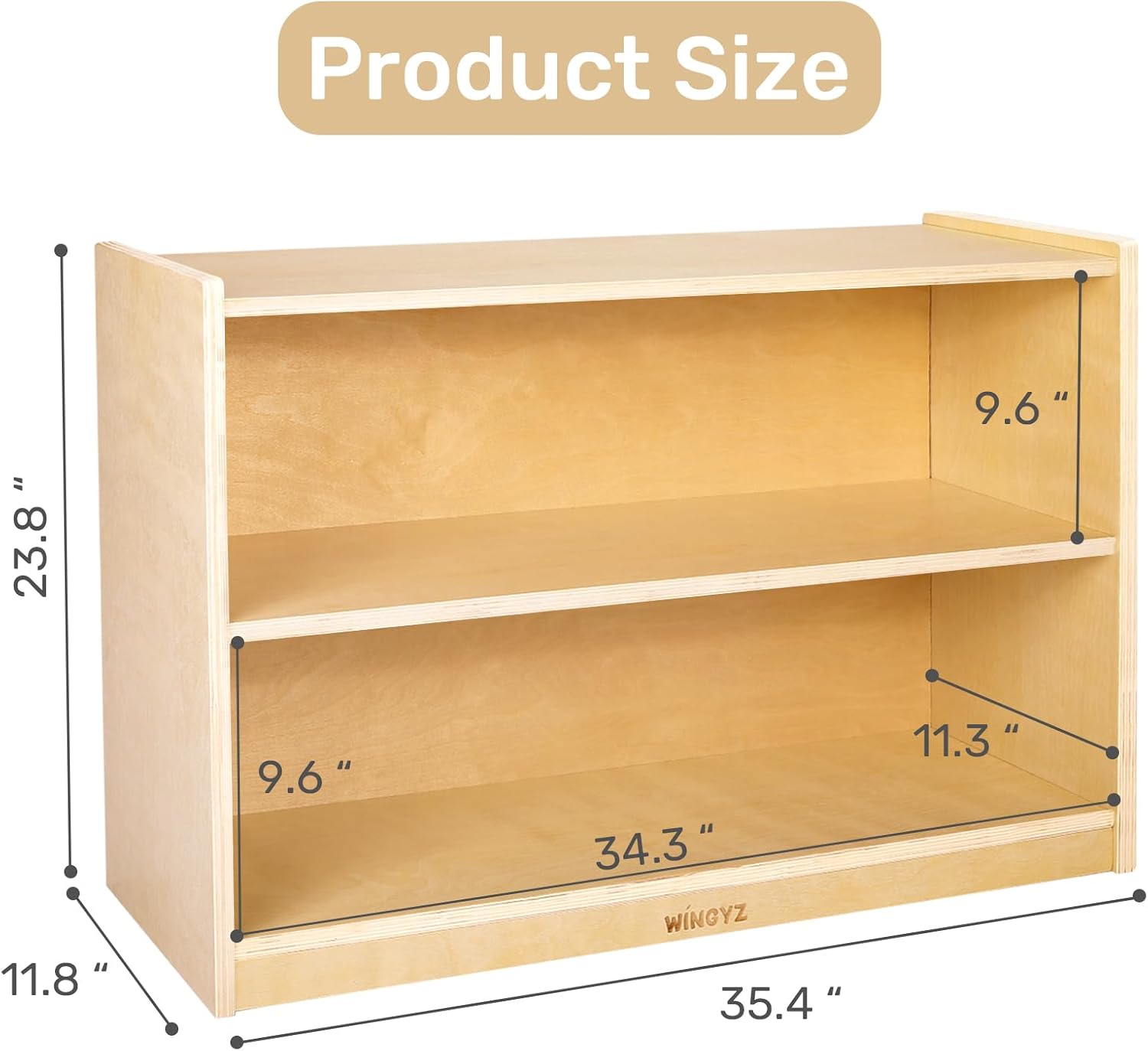 Wooden Storage Cabinet,2-Tier  - Montessori Shelf Toy review and price