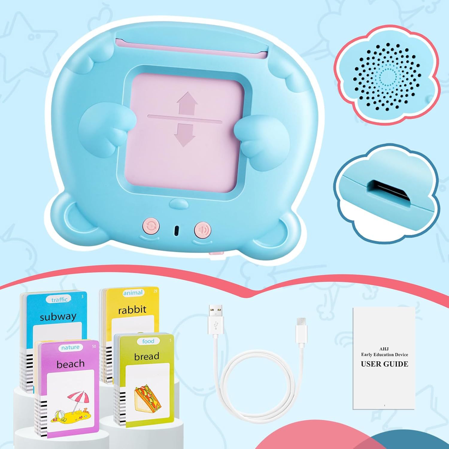 Talking Flash Cards Reader Kid - Kids Educational Reader review and price