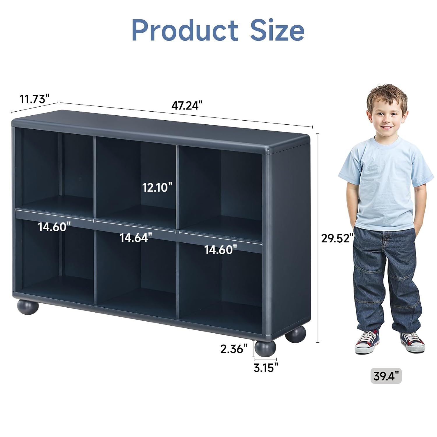 Kids Storage Shelf 6-Cube Toy  - Montessori Shelf Toy review and price