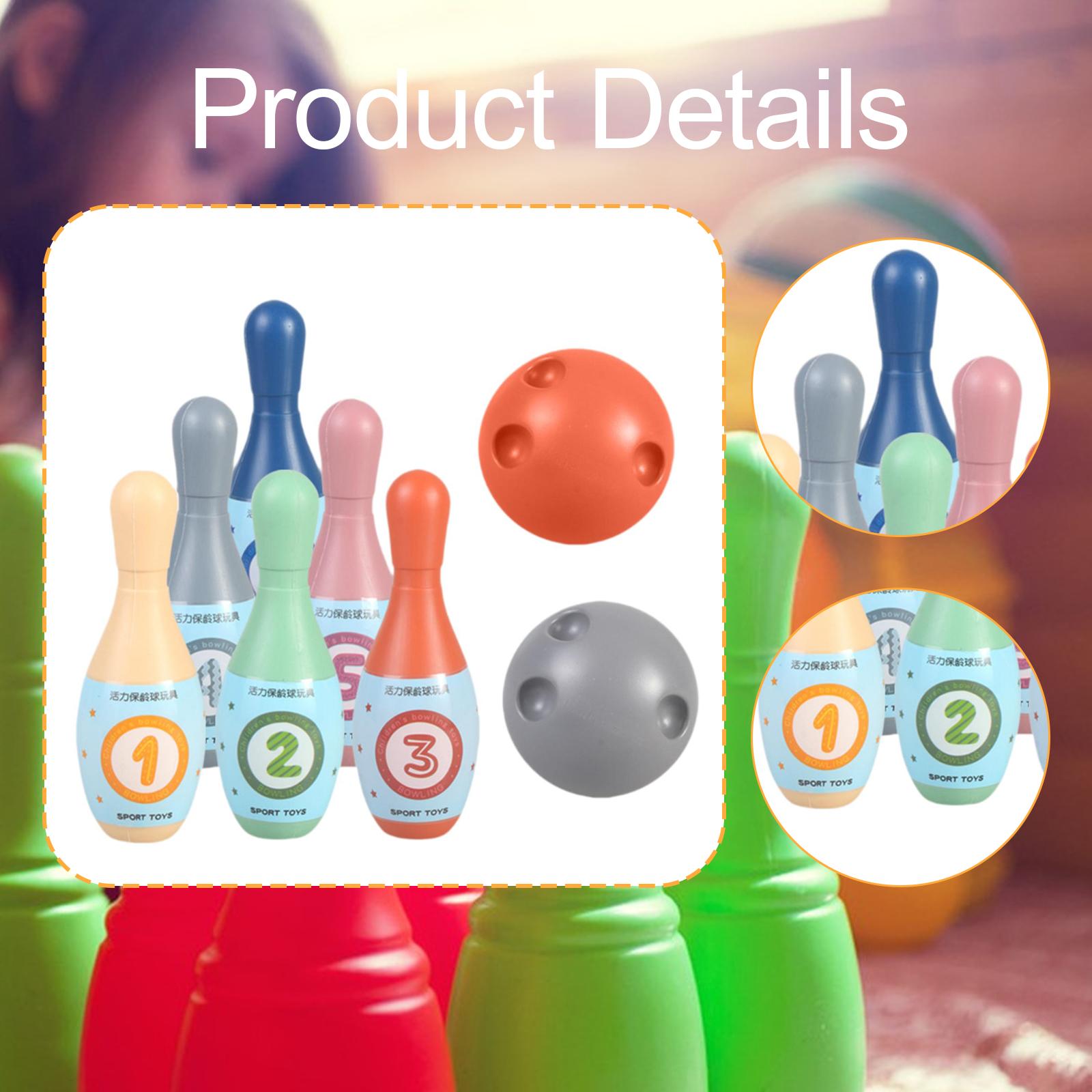 Family Bowling Game with 6 Pin - Kids Educational Game 2 review and price