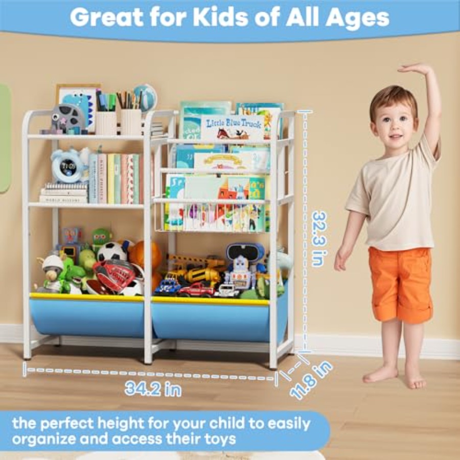 3 in 1 Bookshelf and Toy Stora - Montessori Shelf Toy review and price