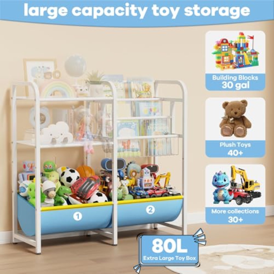 3 in 1 Bookshelf and Toy Stora - Montessori Shelf Toy review and price