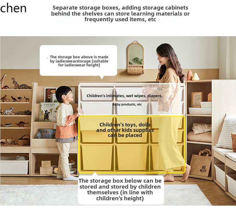 HT Children's Storage Cabinet  - Montessori Shelf Toy review and price