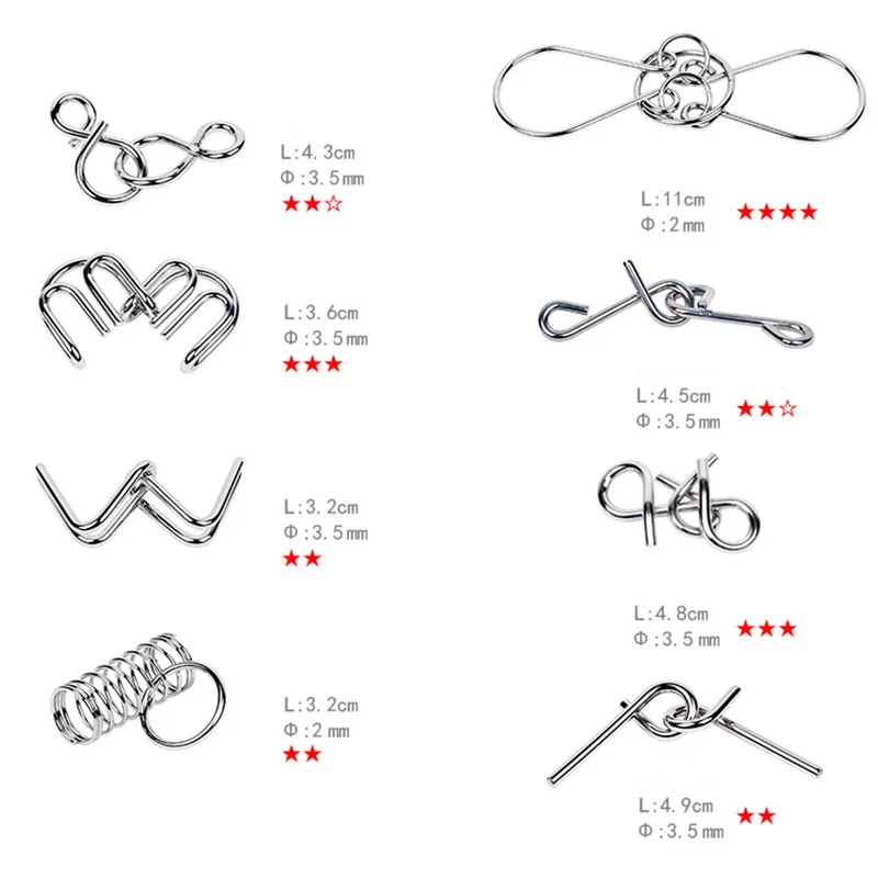 8PCS/Set Metal Montessori Wire - Kids Education App review and price