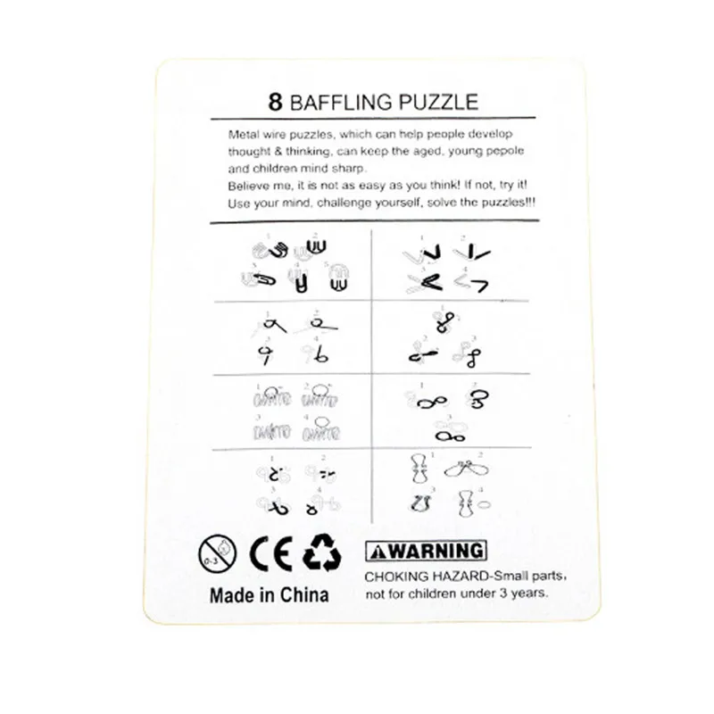 8PCS/Set Metal Montessori Wire - Kids Education App review and price