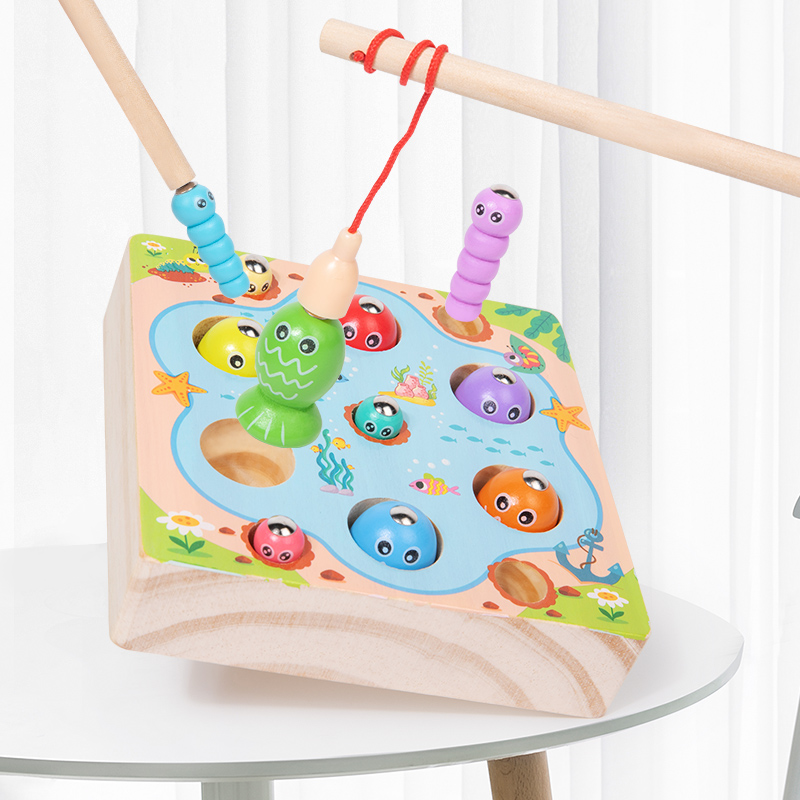 Children Wooden Fishing Game T - Montessori Shelf Toy review and price
