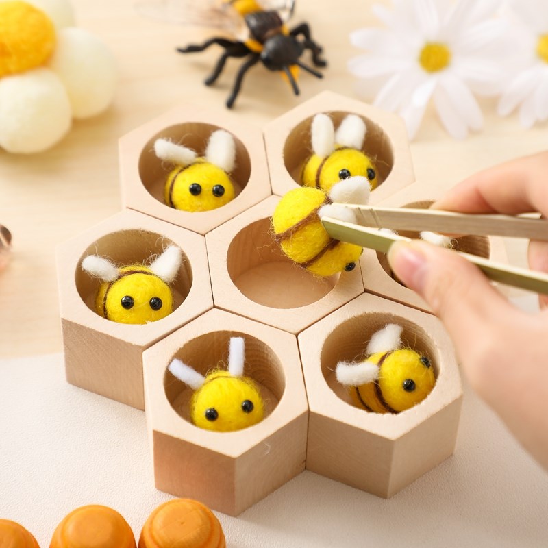 Sensory Bee Toys Newborn Fine  - Montessori Shelf Toy review and price