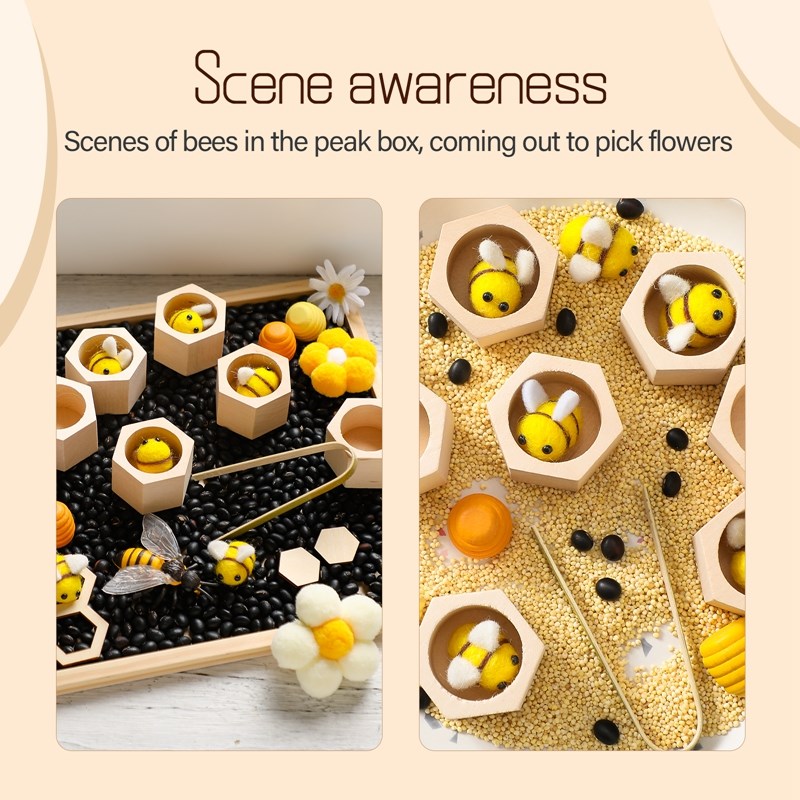 Sensory Bee Toys Newborn Fine  - Montessori Shelf Toy review and price