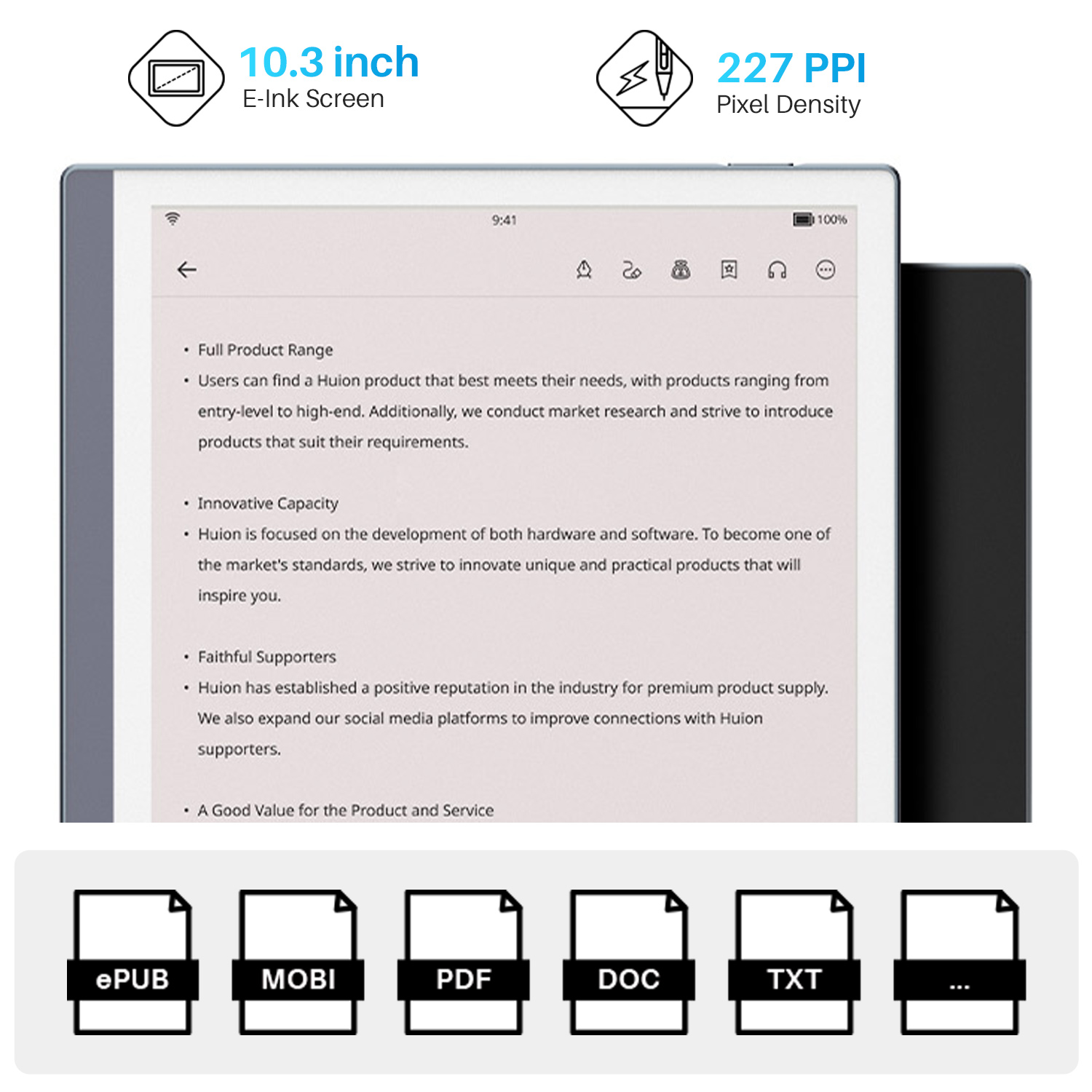 Portable 10.3 Inch Ebook Reade - Kids Educational Reader review and price