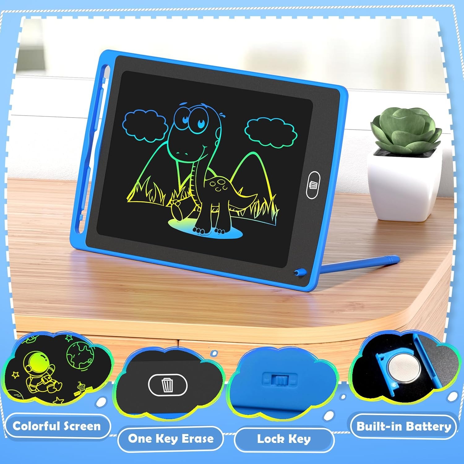 Pack LCD Writing Tablet for Ki - Kids Education Board review and price