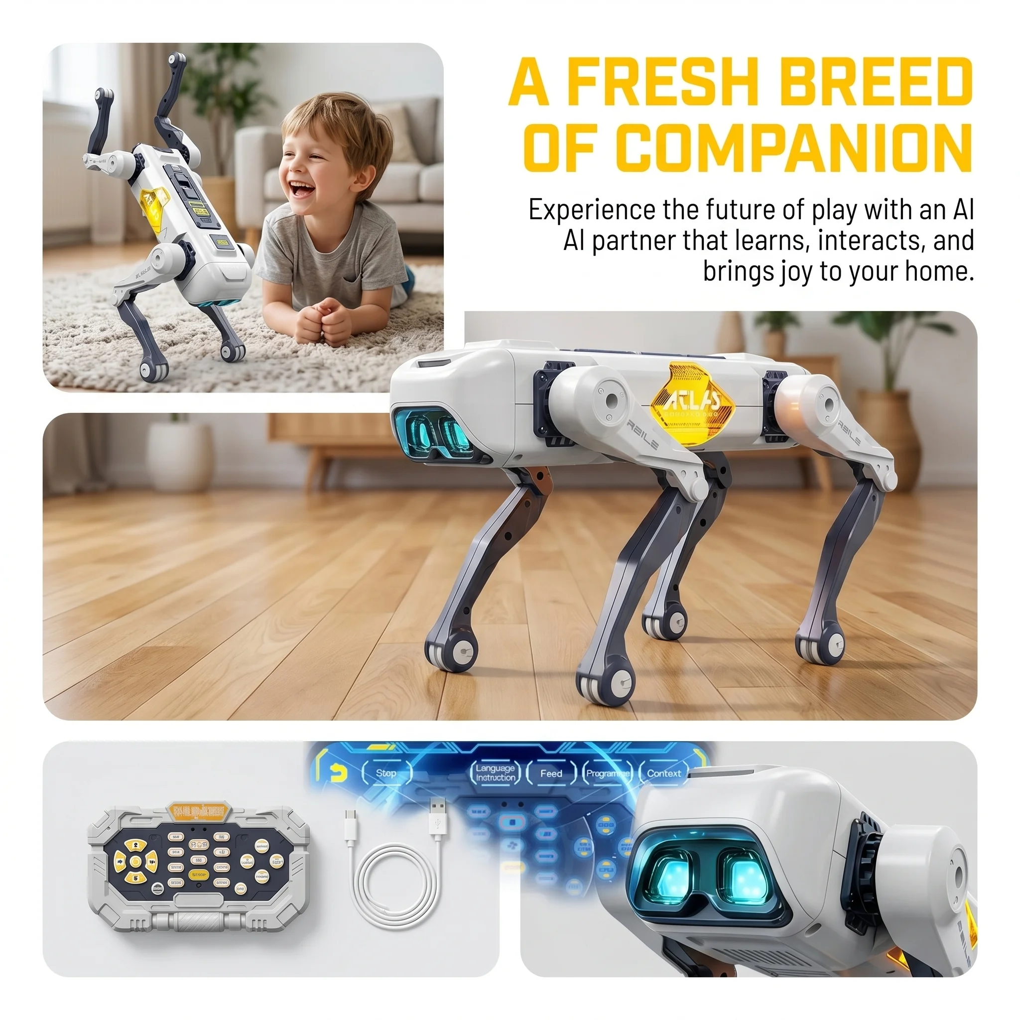 AI Smart Robot Dog, Voice & AP - Kids Education App review and price