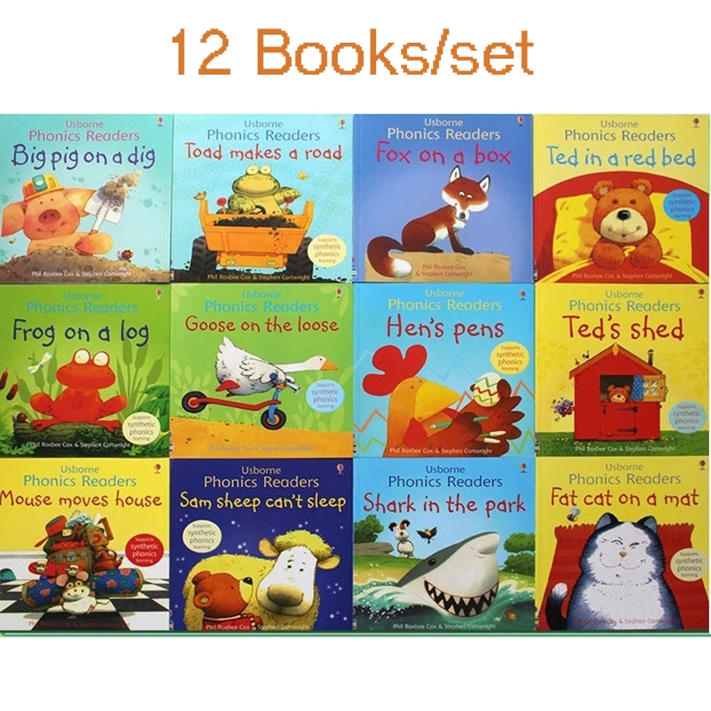 12Books for 1 Set Kids Usborne - Kids Educational Reader review and price